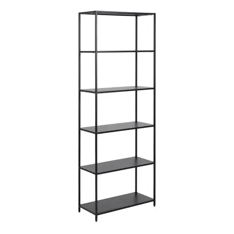 Buy Matt Black Bookcase: 5 Shelves for All Your Needs from Furnituretta