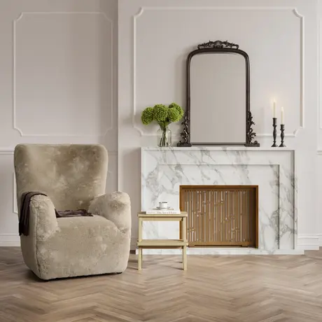 Buy Bear Coyote Faux Fur Occasional Chair, 2 from Furnituretta
