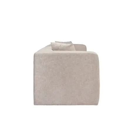 Buy Peninsula Oyster 3 Seater Sofa in Textured Pale Neutral Fabric, 4 from Furnituretta