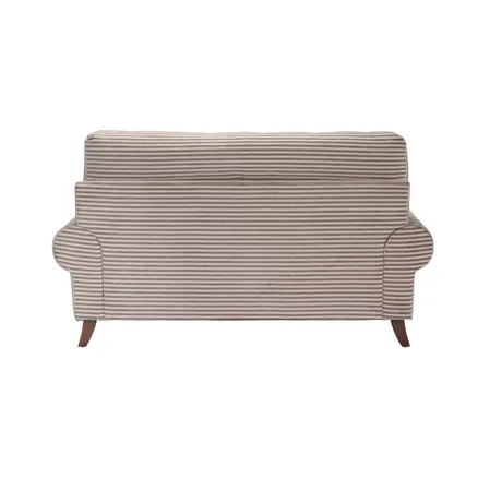 Buy Kent Charcoal Stripe 2 Seater Sofa in Chenille with Brass Front Castors, 5 from Furnituretta