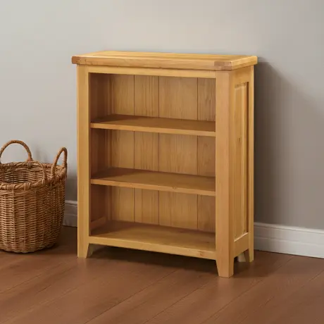Buy Acorn Solid Oak Small Bookcase, 3 from Furnituretta