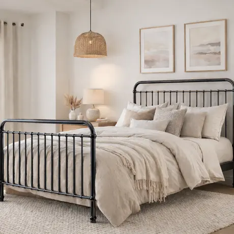 Buy Rose Black Chrome Single Metal Bed Frame (3ft), Colour: Black Chrome, Bed Size: Single (3ft), Item Width: 100 from Furnituretta