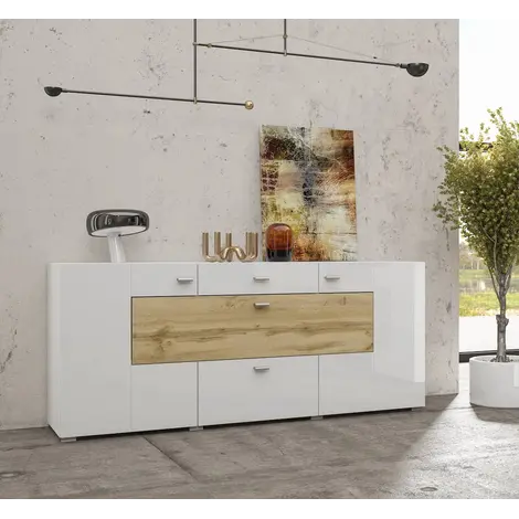 Buy Coby 26 Sideboard Cabinet 165cm, Colour: White, Width: 165 from Furnituretta
