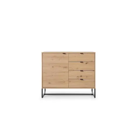Buy Amber Sideboard Cabinet Oak Artisan 103cm from Furnituretta