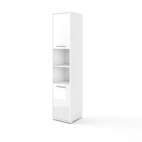 Buy CP-08 Tall Storage Cabinet for Vertical Wall Bed Concept White Gloss, Colour: White Gloss, Width: 45 from Furnituretta