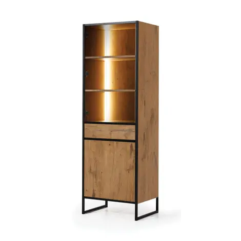 Buy Loft Tall Display Cabinet 60cm with LED from Furnituretta