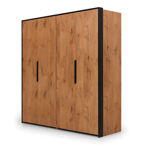 Buy Loft Folding Door Wardrobe 204cm in Lancelot Oak from Furnituretta