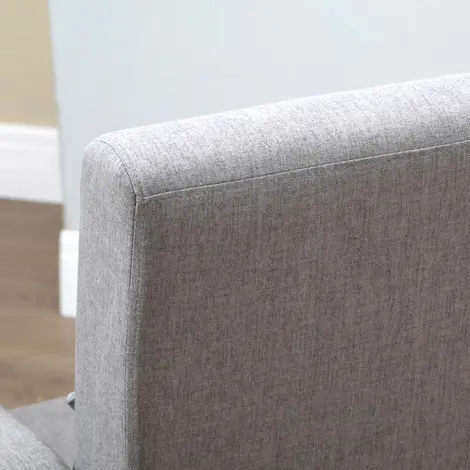 Homcom Accent Chair, Linen-Touch Armchair with Wooden Frame, Grey, 7 for sale Buy Homcom Accent Chair, Linen-Touch Armchair with Wooden Frame, Grey, 7 from Furnituretta