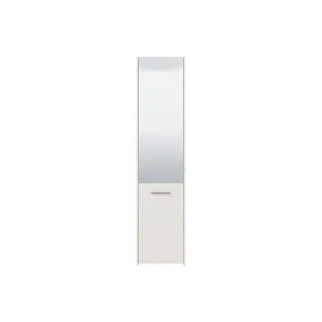 Otley White Mirrored Slim Shoe Cabinet for Stylish Storage, Colour: White, 4 for sale Buy Otley White Mirrored Slim Shoe Cabinet for Stylish Storage, Colour: White, 4 from Furnituretta