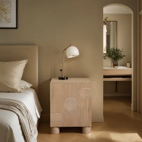 Buy Austin Solid Wood Bedside Table - Classic Elegance for Your Bedroom from Furnituretta