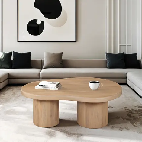 Buy Elegant Solid Wood Coffee Table in Austin Design from Furnituretta