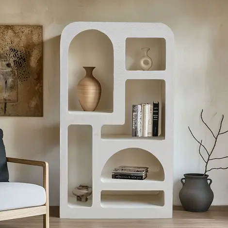 Buy Stylish Geo Tall Bookcase - Perfect for Storage from Furnituretta