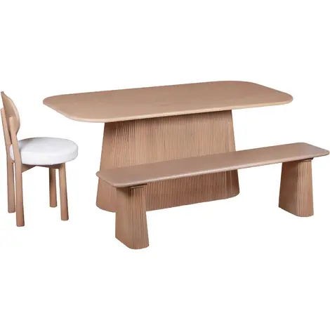 Buy Solid Wood Elegance: Indus 6-8 Seater Table from Furnituretta