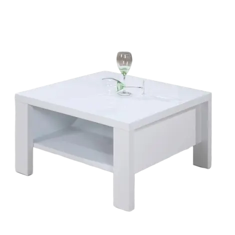 Buy Peru Coffee Table: White High Gloss Square from Furnituretta