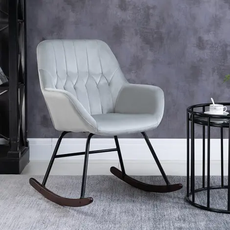 Homcom Rocking Chair Reading Accent Armchair with Steel Frame, 2 for sale Buy Homcom Rocking Chair Reading Accent Armchair with Steel Frame, 2 from Furnituretta