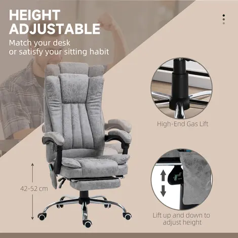 Vinsetto 6-point Vibrating Heat Massage Chair Micro Fibre Upholstery, 7 for sale Buy Vinsetto 6-point Vibrating Heat Massage Chair Micro Fibre Upholstery, 7 from Furnituretta