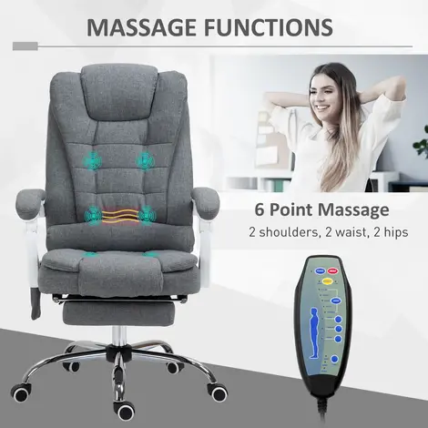 Vinsetto Heated 6 Points Vibration Massage Executive Office Chair, 4 for sale Buy Vinsetto Heated 6 Points Vibration Massage Executive Office Chair, 4 from Furnituretta