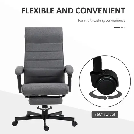 Vinsetto High-Back Home Office Chair, Linen Swivel Reclining Chair, 6 for sale Buy Vinsetto High-Back Home Office Chair, Linen Swivel Reclining Chair, 6 from Furnituretta