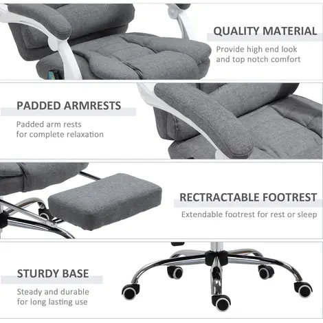 Vinsetto Heated 6 Points Vibration Massage Executive Office Chair, 7 for sale Buy Vinsetto Heated 6 Points Vibration Massage Executive Office Chair, 7 from Furnituretta