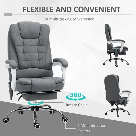 Vinsetto Heated 6 Points Vibration Massage Executive Office Chair, 6 for sale Buy Vinsetto Heated 6 Points Vibration Massage Executive Office Chair, 6 from Furnituretta