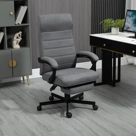 Vinsetto High-Back Home Office Chair, Linen Swivel Reclining Chair, 2 for sale Buy Vinsetto High-Back Home Office Chair, Linen Swivel Reclining Chair, 2 from Furnituretta