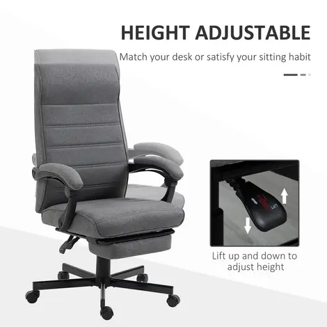 Vinsetto High-Back Home Office Chair, Linen Swivel Reclining Chair, 4 for sale Buy Vinsetto High-Back Home Office Chair, Linen Swivel Reclining Chair, 4 from Furnituretta