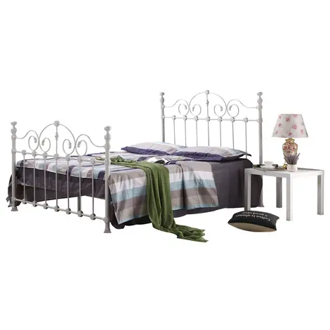 Buy Inglewood King Size Bed White, Colour: White, Size: King Size from Furnituretta