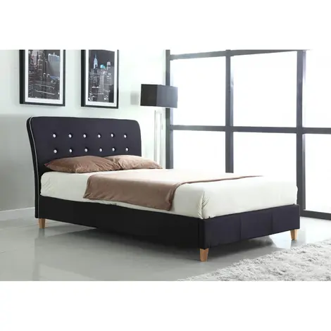 Nina King Size Bed: Stylish & Comfortable, Colour: Black, Size: King Size, 3 for sale Buy Nina King Size Bed: Stylish & Comfortable, Colour: Black, Size: King Size, 3 from Furnituretta