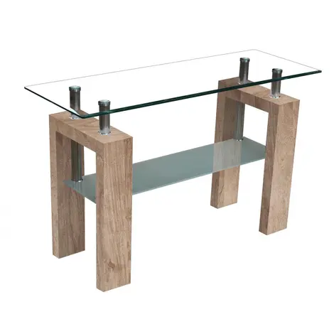 Buy Telford Console Table High Gloss Natural from Furnituretta