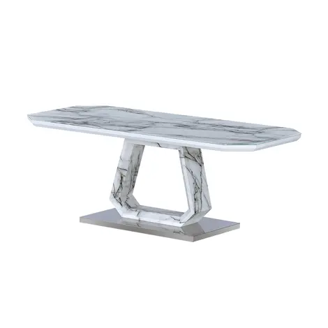 Buy Westlake Marble Effect Glass Coffee Table from Furnituretta