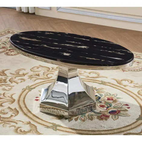 Buy Vasto Marble Coffee Table with Stainless Steel Base from Furnituretta