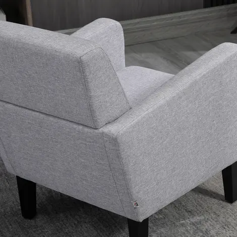 Homcom Modern Accent Chair, Occasional Chair with Rubber Wood Legs, 7 for sale Buy Homcom Modern Accent Chair, Occasional Chair with Rubber Wood Legs, 7 from Furnituretta
