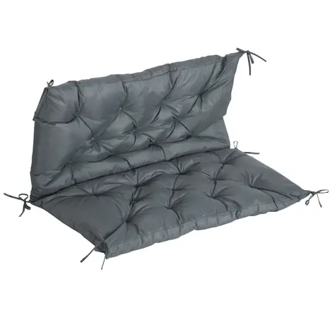 Buy Outsunny 2 Seater Bench Cushion, Garden Chair Cushion from Furnituretta