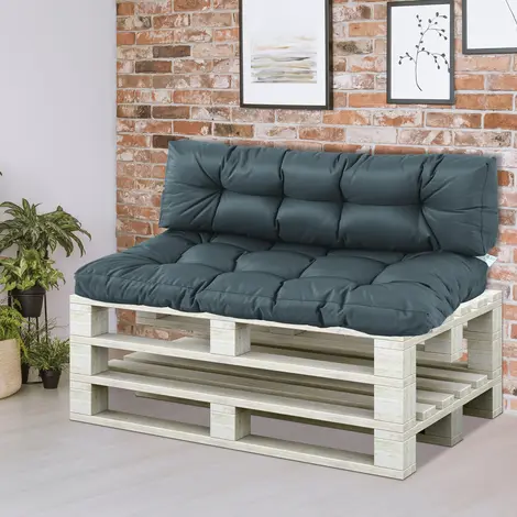 Buy Outsunny 2Pcs Garden Tufted Pallet Cushion Seat Pad from Furnituretta