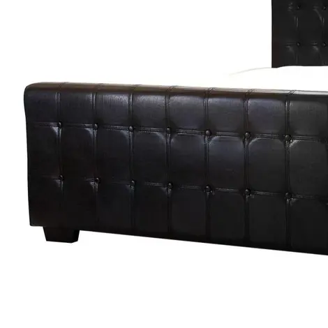 Dakar Button PU King Size Bed – Black Faux Leather Finish, Colour: Black, Size: King Size, 3 for sale Buy Dakar Button PU King Size Bed – Black Faux Leather Finish, Colour: Black, Size: King Size, 3 from Furnituretta