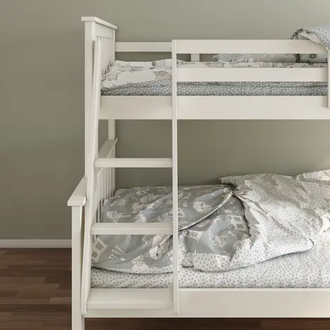 Carra White Triple Sleeper Bunk Bed, Colour: White, Size: Single (3ft) / Small Double (4ft), Width: 141, 3 for sale Buy Carra White Triple Sleeper Bunk Bed, Colour: White, Size: Single (3ft) / Small Double (4ft), Width: 141, 3 from Furnituretta
