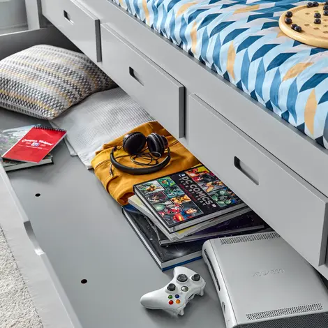 Veera Grey Guest Bed Single, Colour: Grey, Size: Single (3ft), Width: 101.5, 9 for sale Buy Veera Grey Guest Bed Single, Colour: Grey, Size: Single (3ft), Width: 101.5, 9 from Furnituretta