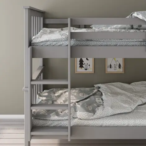 Carra Grey Bunk Bed Single, Colour: Grey, Size: Single (3ft), Width: 109.1, 3 for sale Buy Carra Grey Bunk Bed Single, Colour: Grey, Size: Single (3ft), Width: 109.1, 3 from Furnituretta