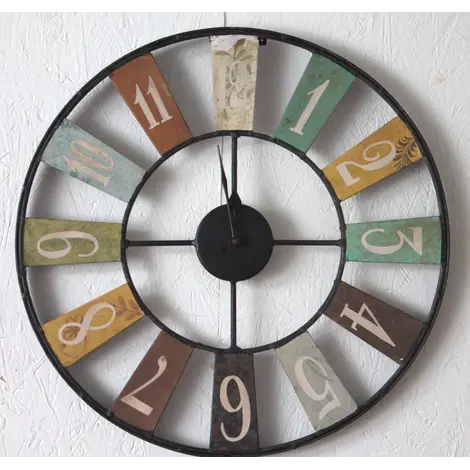 Buy Archie Industrial Style Metal Wall Clock from Furnituretta
