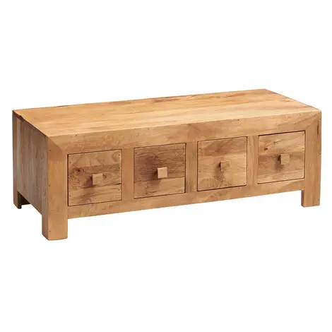 Buy Toko Light Mango 8 Drawer Coffee Table from Furnituretta