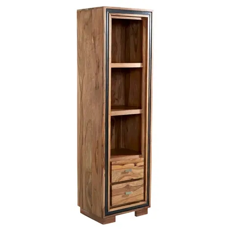 Buy Jodhpur Sheesham Slim Bookcase – Timeless Indian Artistry Meets Contemporary, Space-Saving Design from Furnituretta