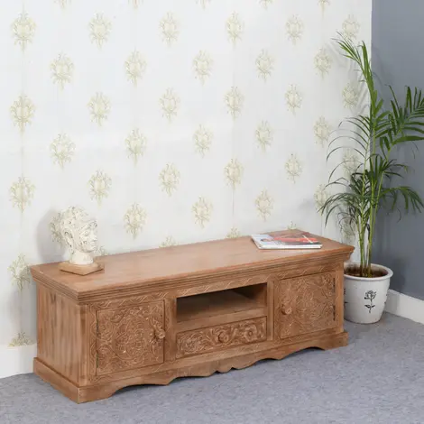 Buy Artwork Mango Wood TV Cabinet from Furnituretta