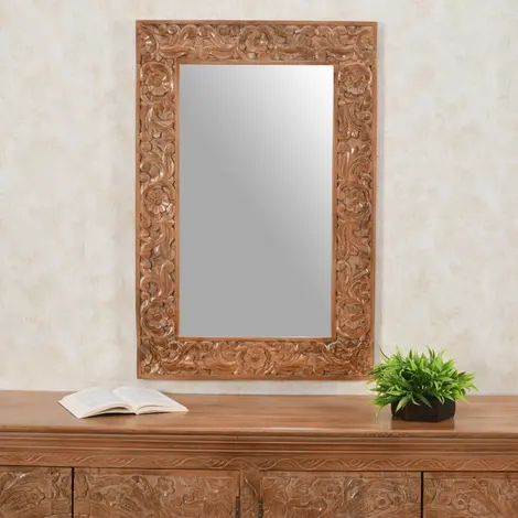 Buy Artwork Mango Wood Mirror from Furnituretta