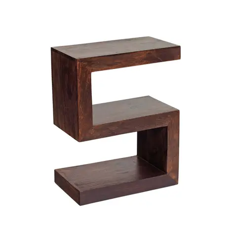 Buy Toko Dark Mango S Shaped Display Unit from Furnituretta