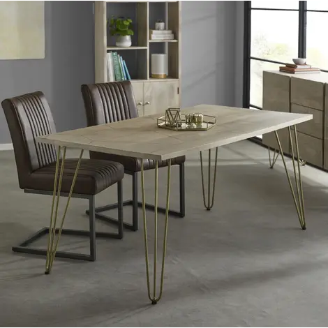 Buy Light Gold Dining Table from Furnituretta