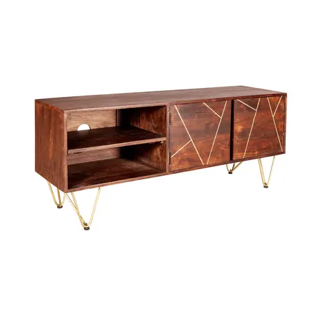 Buy Dark Gold Plasma Media Unit from Furnituretta