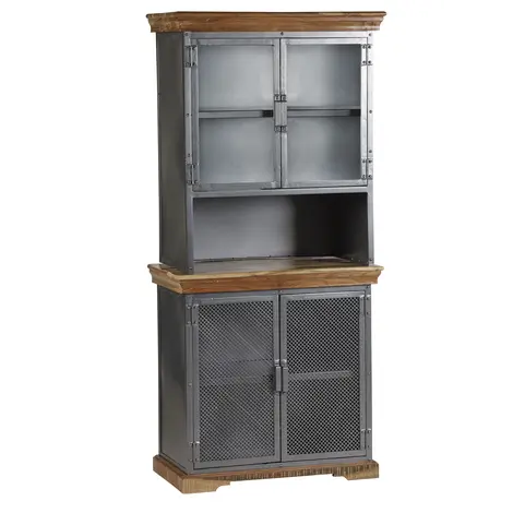 Buy Metropolis Industrial Sideboard Hutch from Furnituretta