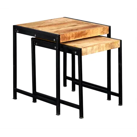 Buy Cosmo Industrial Nest Of 2 Tables from Furnituretta