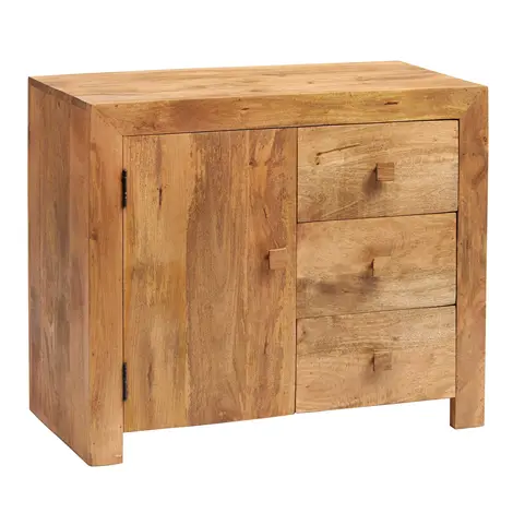 Buy Toko Light Mango 3 Drawer Sideboard from Furnituretta