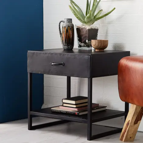 Buy Metalica Iron Lamp Table from Furnituretta